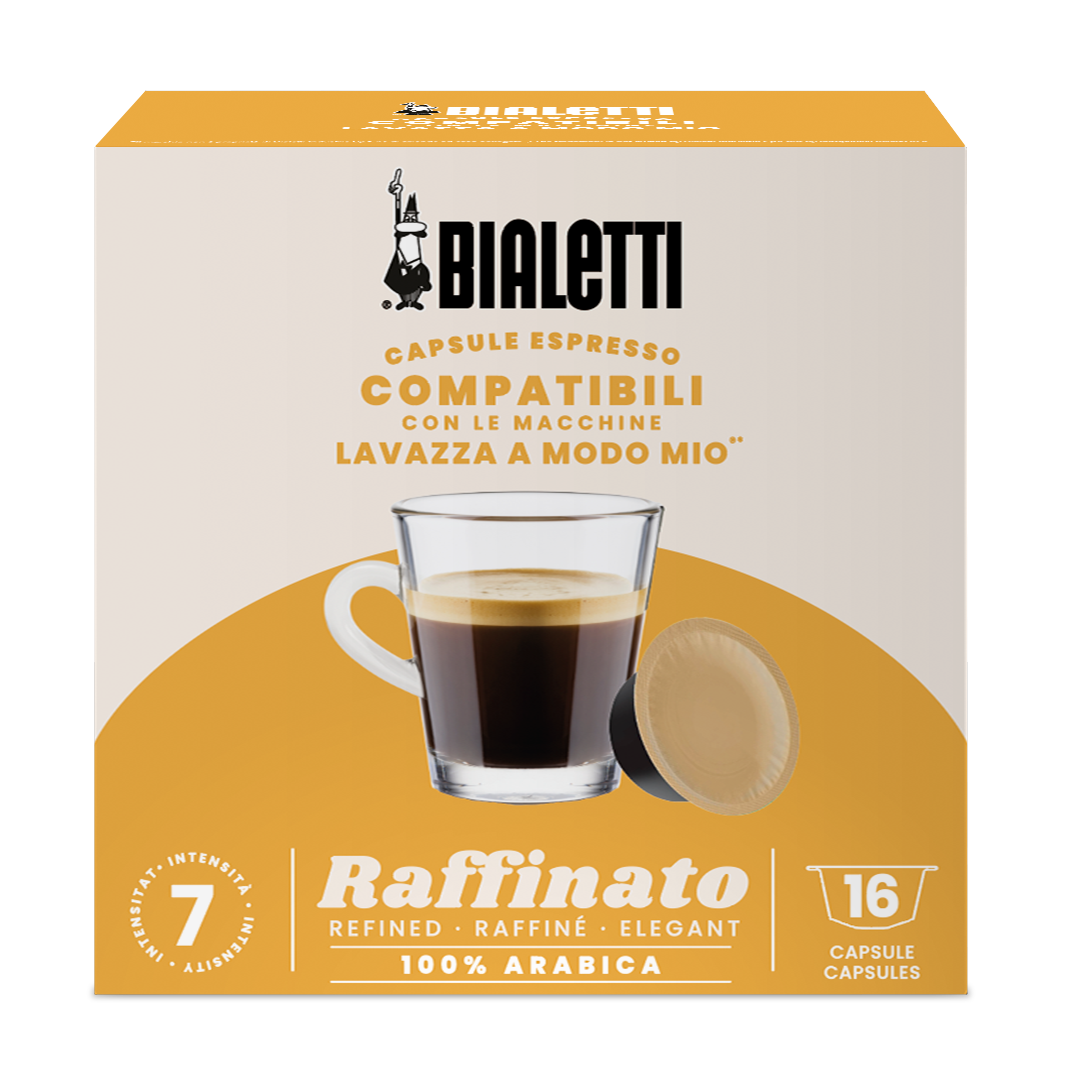 Bialetti Lavazza A Modo Mio™ Compatible Capsules - 10 Pack (6.5g x 160) / Raffinato - 7