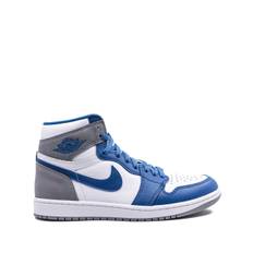 Jordan - Air Jordan 1 True Blue höga sneakers - unisex - gummi/Tyg/läder - 11.5 - Blå