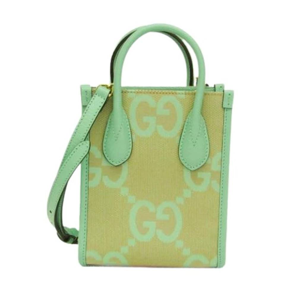 Gucci Vintage Pre-owned Jumbo GG 671623 Håndtaske - Vintage - Dame - Beige - ONE SIZE - Uld