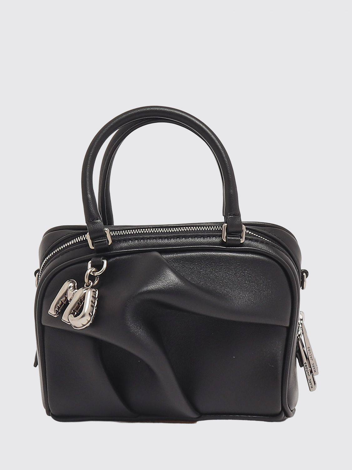 MARC JACOBS The Wave Mini-Handtasche aus Leder mit Logo-Anhänger - OS