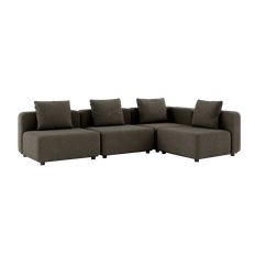Cobana Lounge Sofa - 5 seater corner sofa - Cobana Brown / Utan armstöd