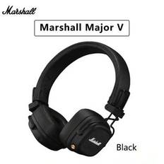 Marshall Major V 5 Trådlösa Bluetooth-hörlurar Klassiska hörlurar Djupbas Vikbar Pop Rock Retro Musik Headset Original - Brun (En-Storlek)
