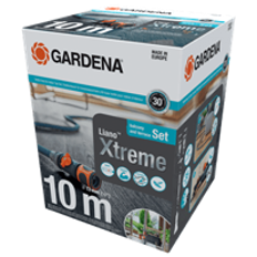 GARDENA Textilslang Liano™ Xtreme 10 m med adapter för inomhuskran Set 18490-20