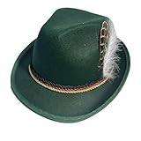 Oktoberfest hatt, cowboyhatt, oktoberfest bayerska hattar, tyska alpina hattar, filt Fedora retro set, oktoberfest hatt med fjädrar, alpin Fedora bayersk hatt, vuxen retro ölhatt