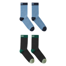 Reima Parit Tvåpack Ullstrumpor Blue Ocean  Blue Ocean-22-25 EU Wool Blå  22-25 EU  man