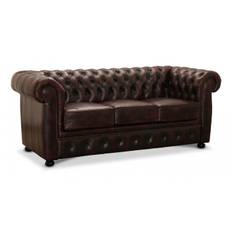 Hagagruppen - Liverpool Chesterfield soffa 3-sits Oxblod