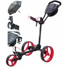 Big Max Blade Trio Deluxe SET Phantom Black/Red Manuell golfvagn