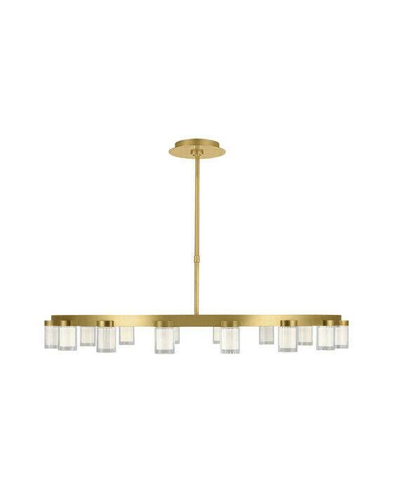 Esfera Large Chandelier Natural Brass