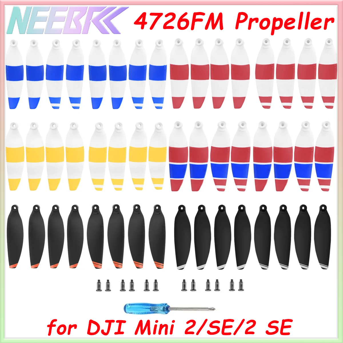 8pcs 4726F Propeller for DJI Mavic Mini 2/SE/2 SE 4K Drone Low-Noise Props RC Racing Quadcopter Replacement Spare Accessories