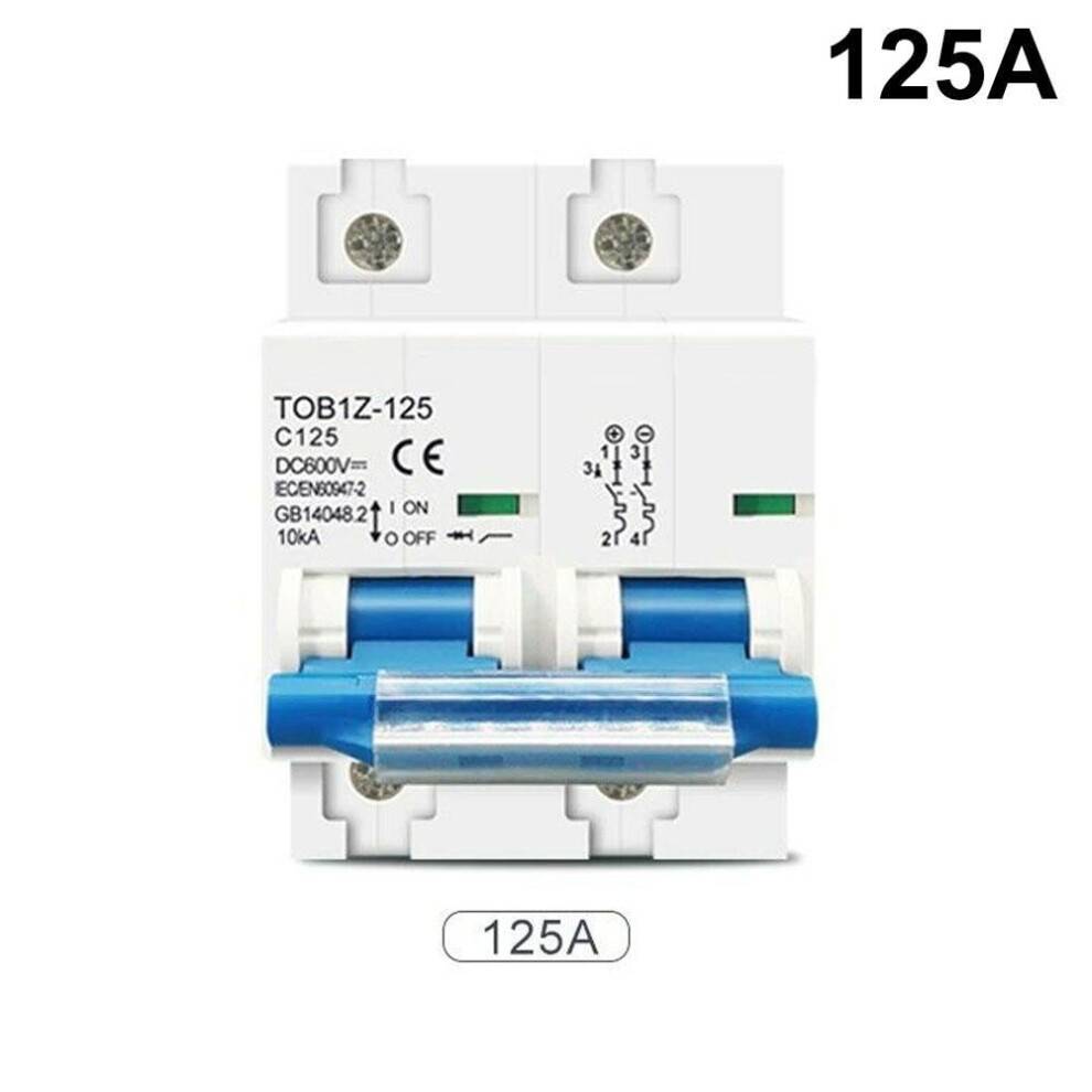 Mosiee DC MCB til solcelleanlæg 2P125A100A80A600V Afbryder PV-system Batteri