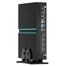 Mavsloly Mini Gaming PC, Core i9-13900F med RTX4070 12G arbetsstaion stationär dator, 64G DDR5 RAM 1T PCIE 4.0 SSD, WiFi 6E, 1 x HDMI/3 x DP, fyra skärmar, för foto och videoredigering, Windows 11 Pro