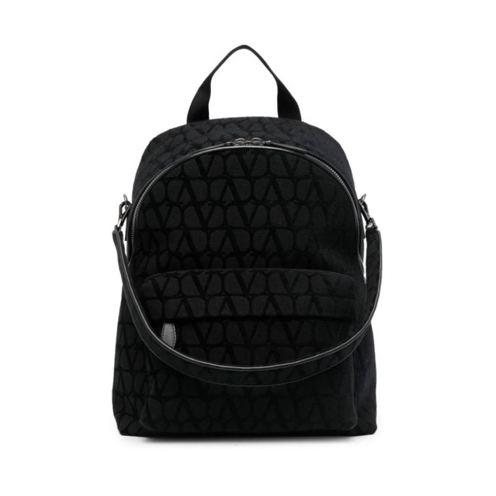 Valentino Garavani Stilfuld rygsæk - Tasker - Herre - Sort - ONE SIZE - Uld