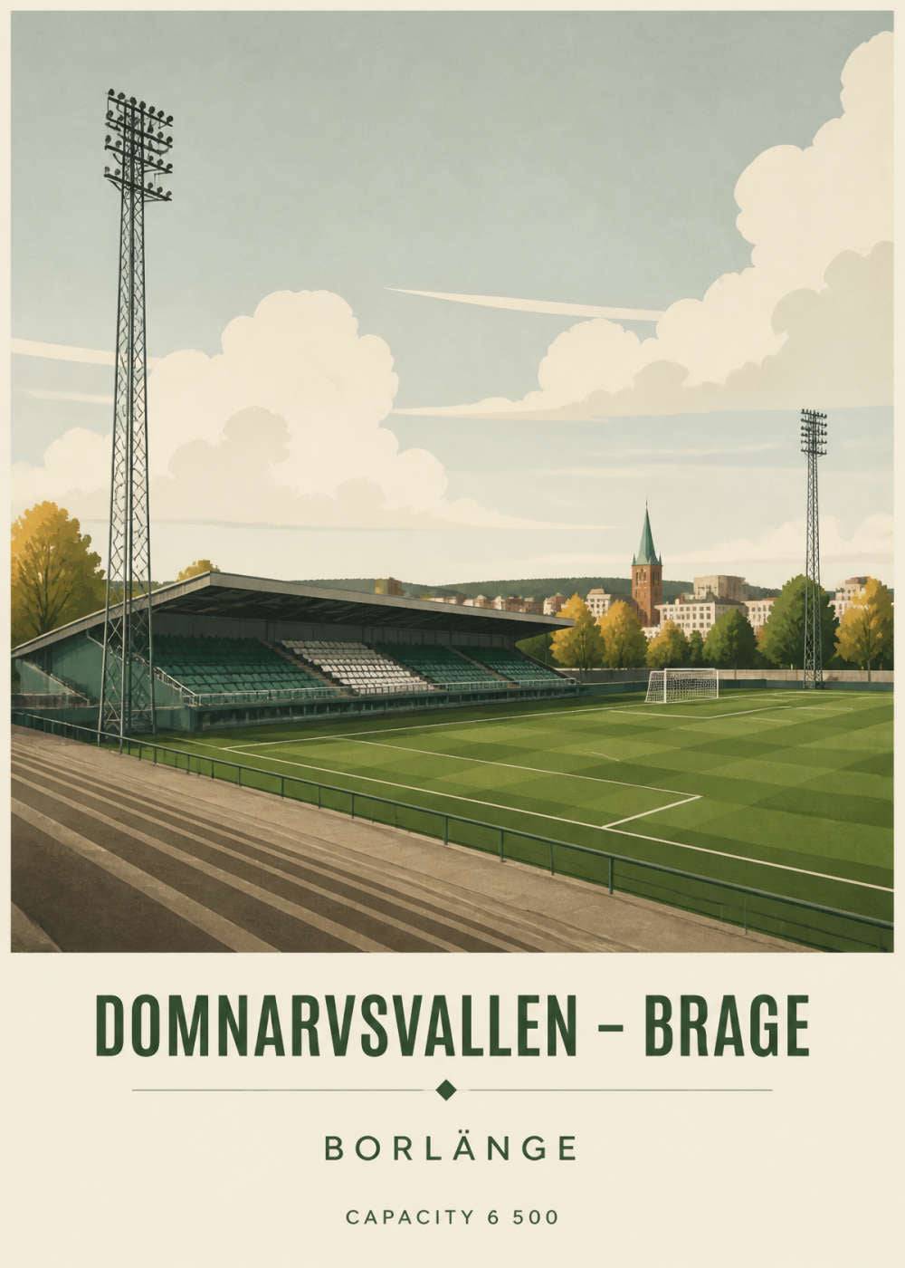 Brage - Domnarvsvallen Poster - Heltäckande / 100x140 cm