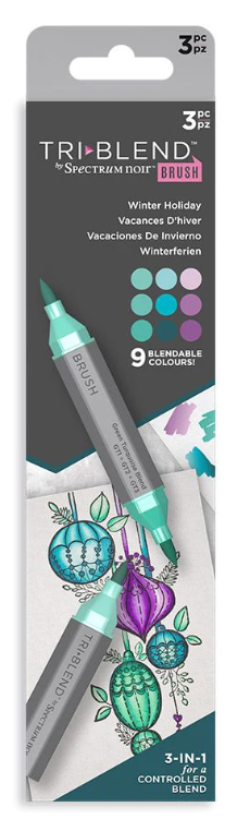 Spectrum Noir - TriBlend Brush Marker - 3pc Winter Holiday
