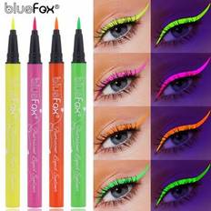 6 st UV Neon Flytande Eyelinerpennor Set - Matt Färg Neon Makeup Ansiktsmålning, Vattentät Eyelinerpennor Set, Nattlampa, Lämplig För Halloween Neon M - Multifärgad (En-Storlek)