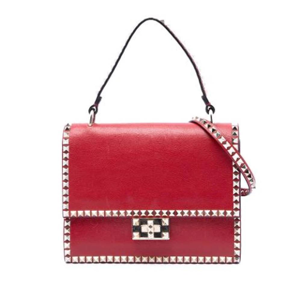 Valentino Vintage Pre-owned No Limit Satchel - Vintage - Dame - Rød - ONE SIZE - Uld