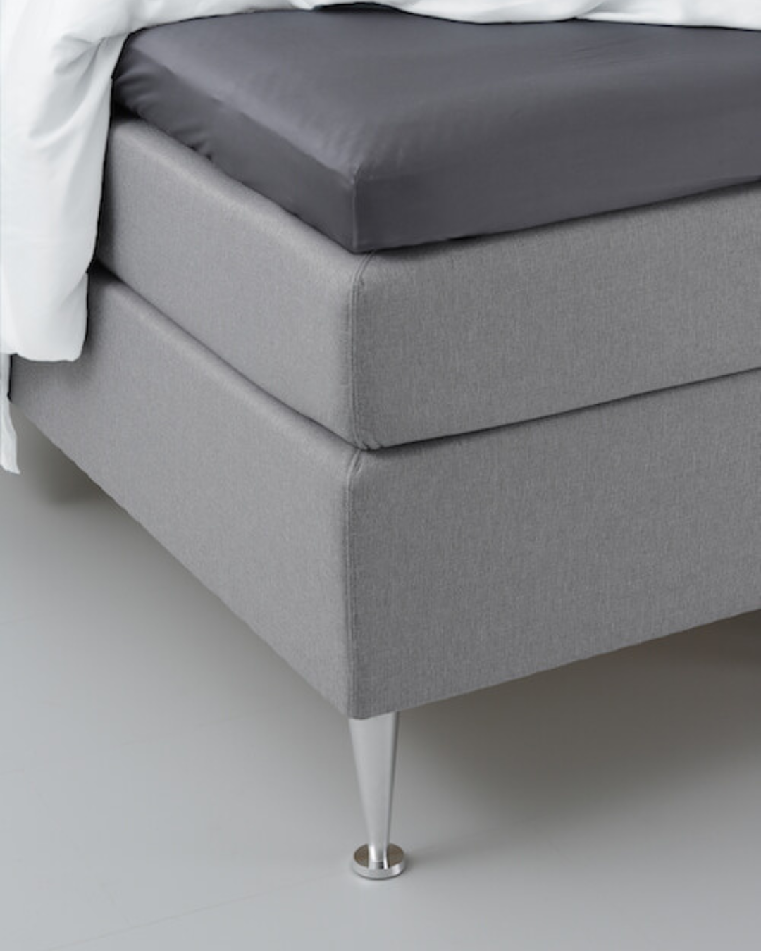 Bambus kuvertlagen | Dark grey | 180x200