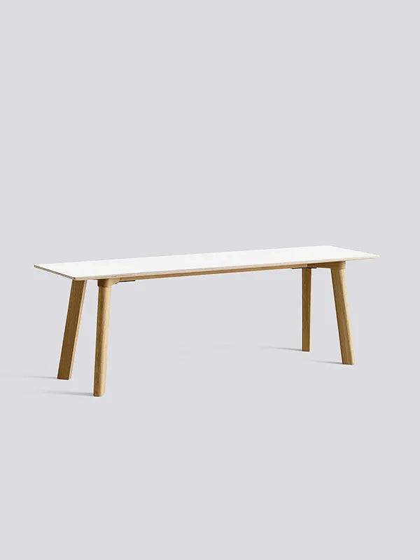 CPH Deux 215 Bænk fra Hay L140 x B35 x H45 cm / Pearl white laminat / Matlakeret eg - Jacobsen Plus