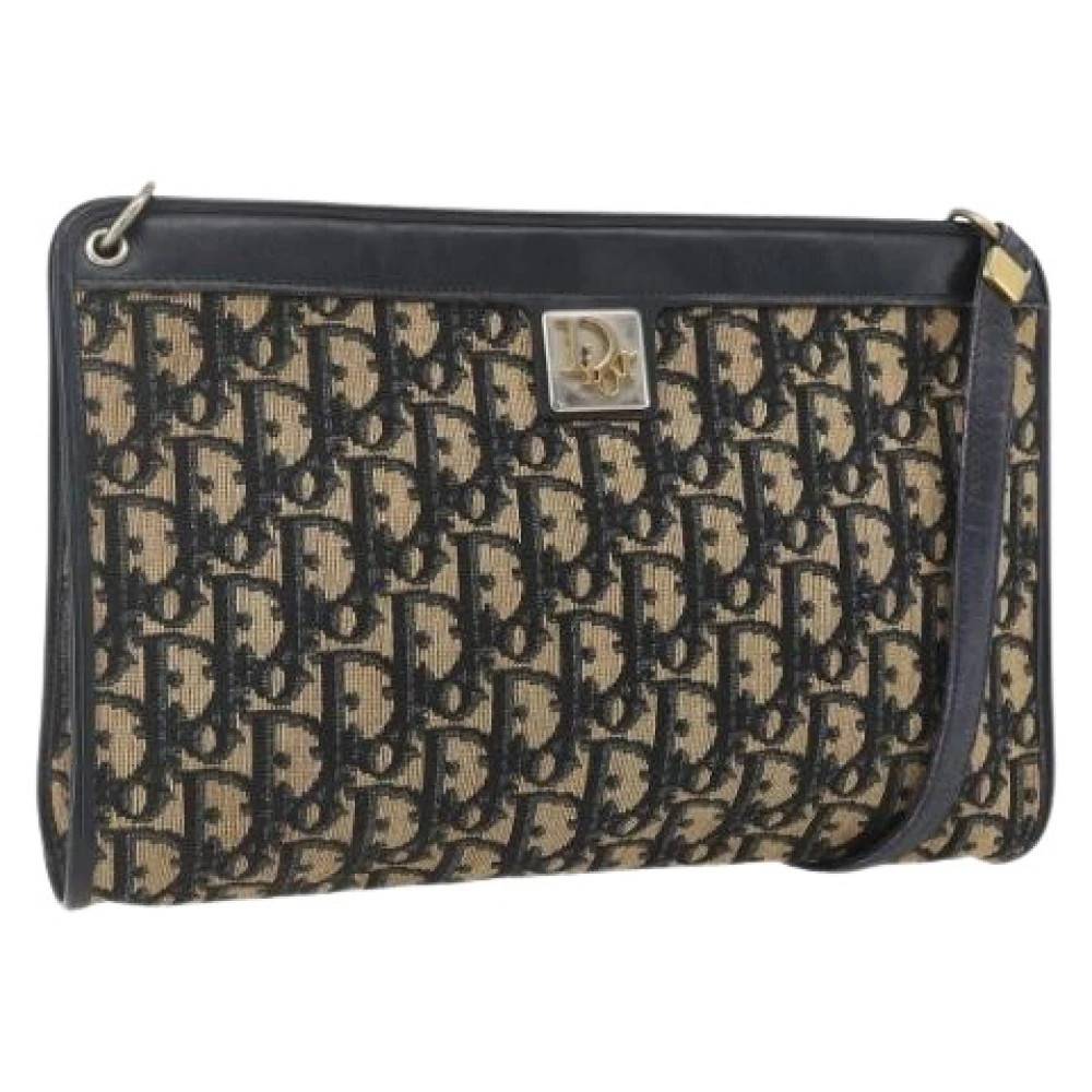 Dior Vintage Pre-owned Vintage Trotter Canvas Skuldertaske - Vintage - Dame - Flerfarvet - ONE SIZE - Uld