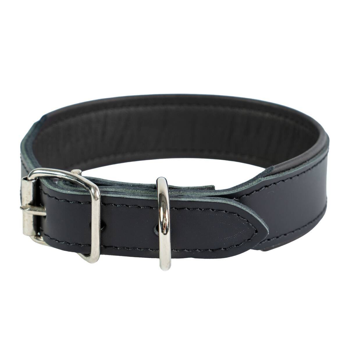 Feel Leather Wyder Läderhalsband Svart (3,5x45cm)