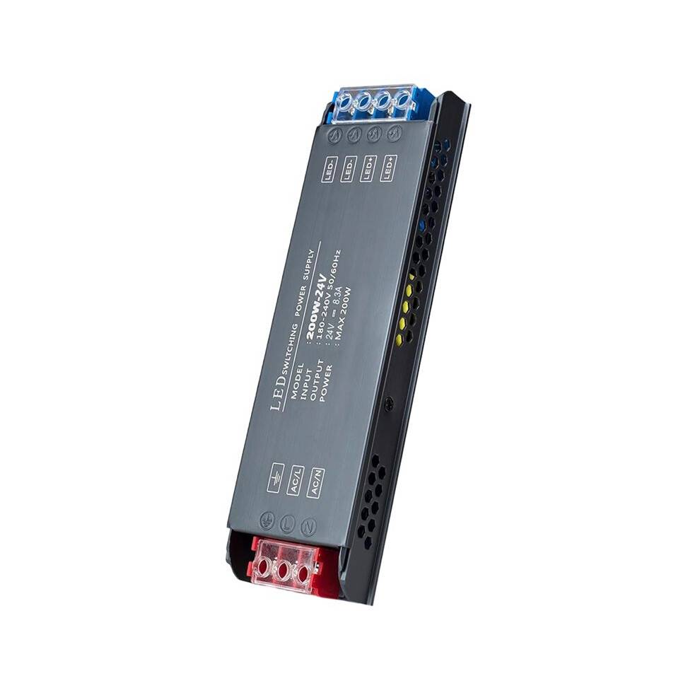 LED Driver 200W 24V Low Voltage Transformer Power Supply Transformer Adapter AC 110V to 24V