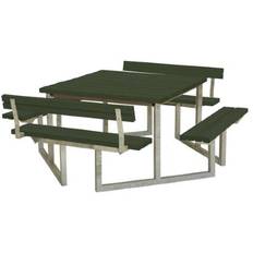 Twist Picknickbord med 2 st ryggstöd - 204 cm