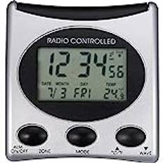 Technoline WT 221-T Silber Radio Alarm klocka silver/svart 7,9 x 4,2 x 7,9 cm