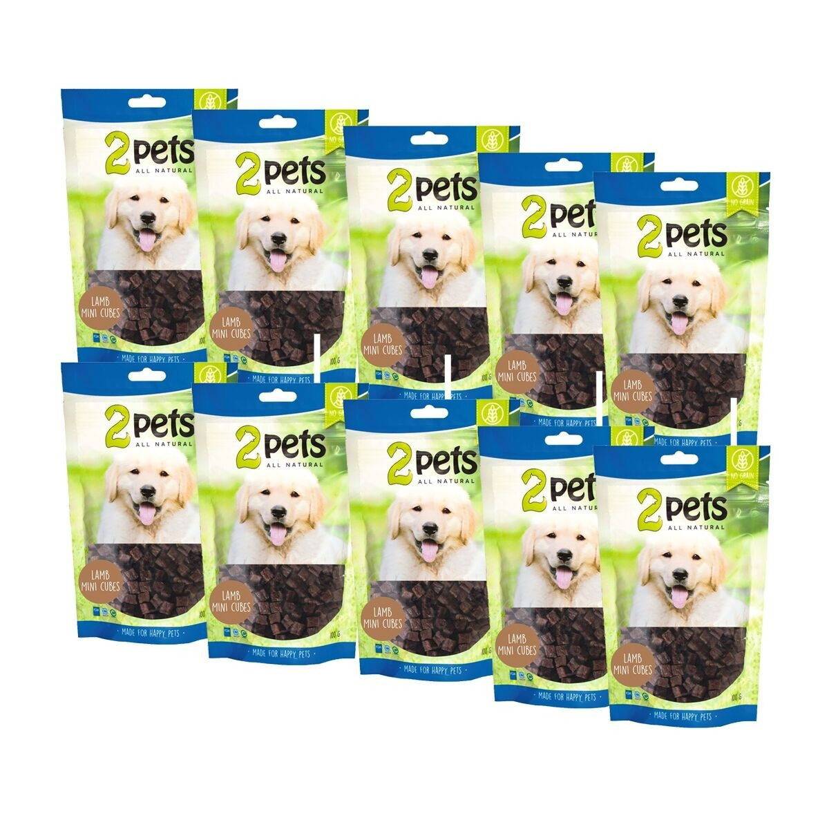 2Pets Minicubes med Lamm 12 x 100 g