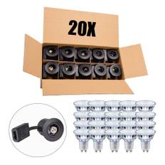 Utomhusspot GU10 | Matt svart | Inkl Philips Master Bulb | Dimbar | 4000K | VENTA | 20 st pack