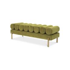 Oxley Bench Savona Vintage Green Velvet