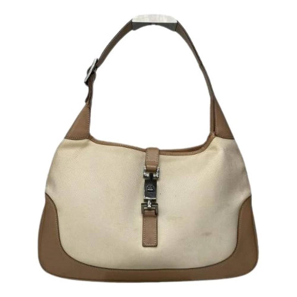 Gucci Vintage Pre-owned Vintage Skuldertaske - Vintage - Dame - Beige - ONE SIZE - Uld