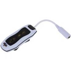 8gb mp3 spelare simning dykning spa + fm-vattentäta hörlurar - Vit