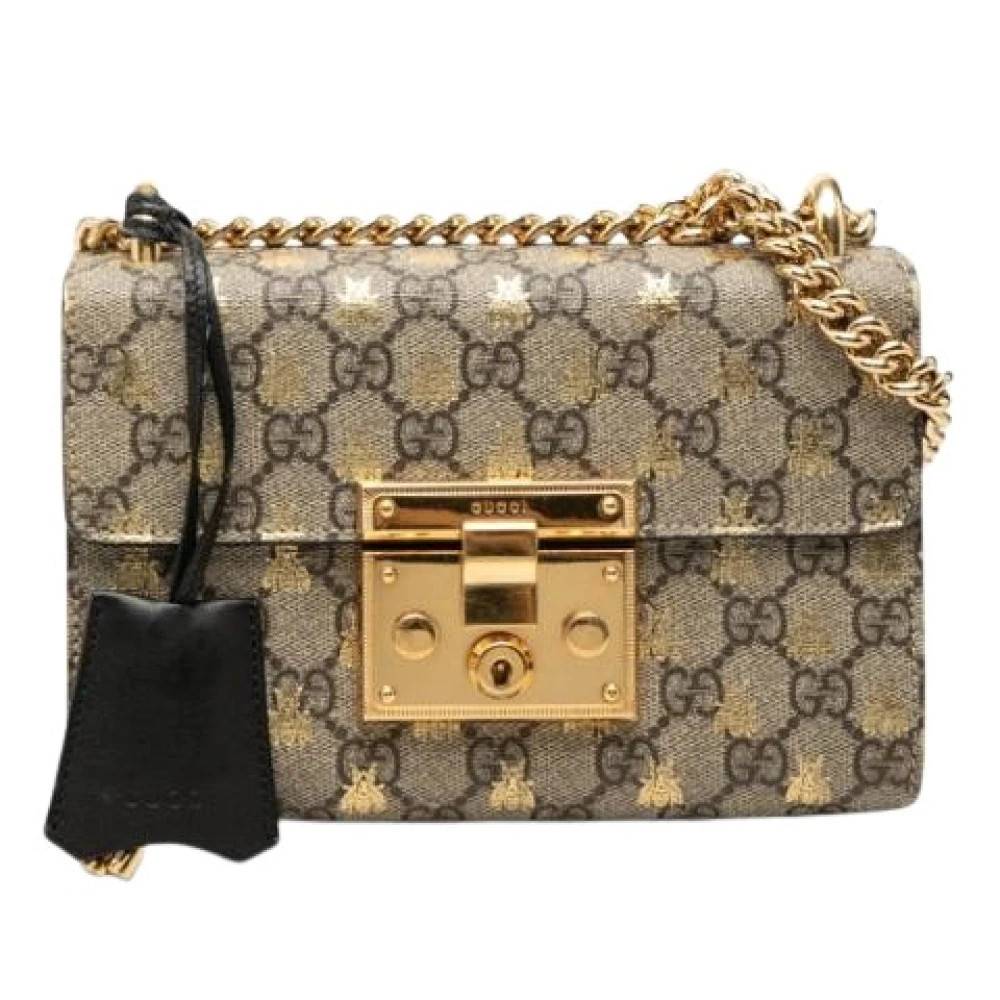 Gucci Vintage Pre-owned Padlock Crossbody - Vintage - Dame - Beige - ONE SIZE - Uld