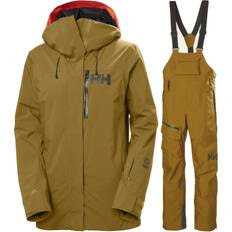 Helly Hansen Powshot/Powderqueen skisæt, dame, guld