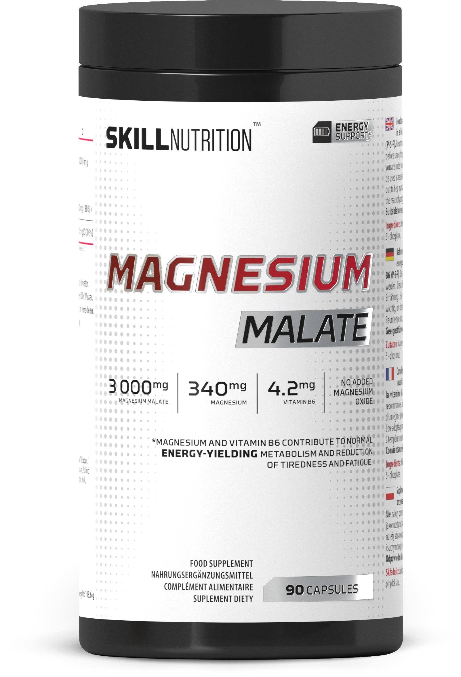 Skill Nutrition - Magnesium Malate, 90 Caps (90 Caps)