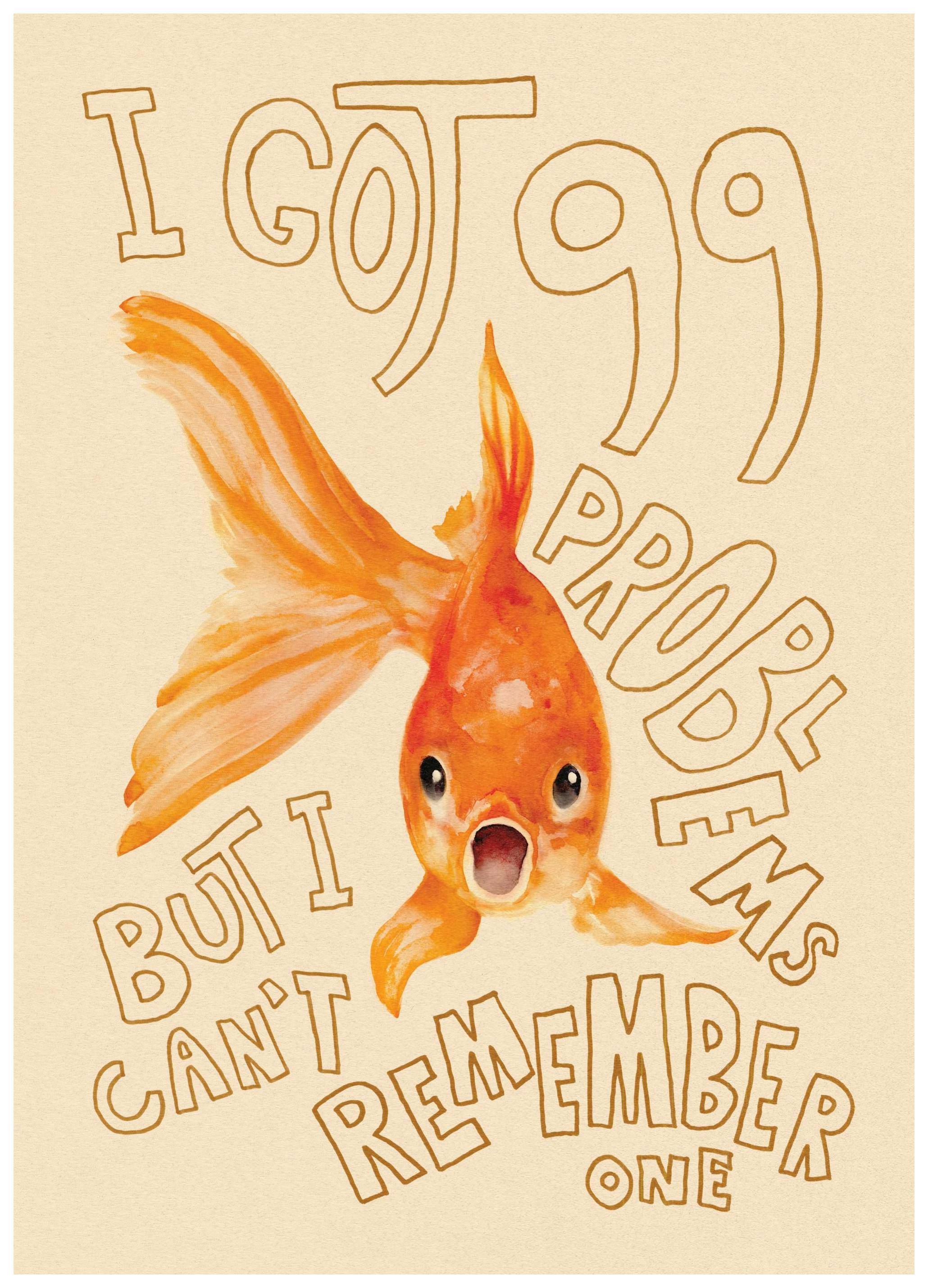 Memory of a Goldfish Poster (50x70 cm)