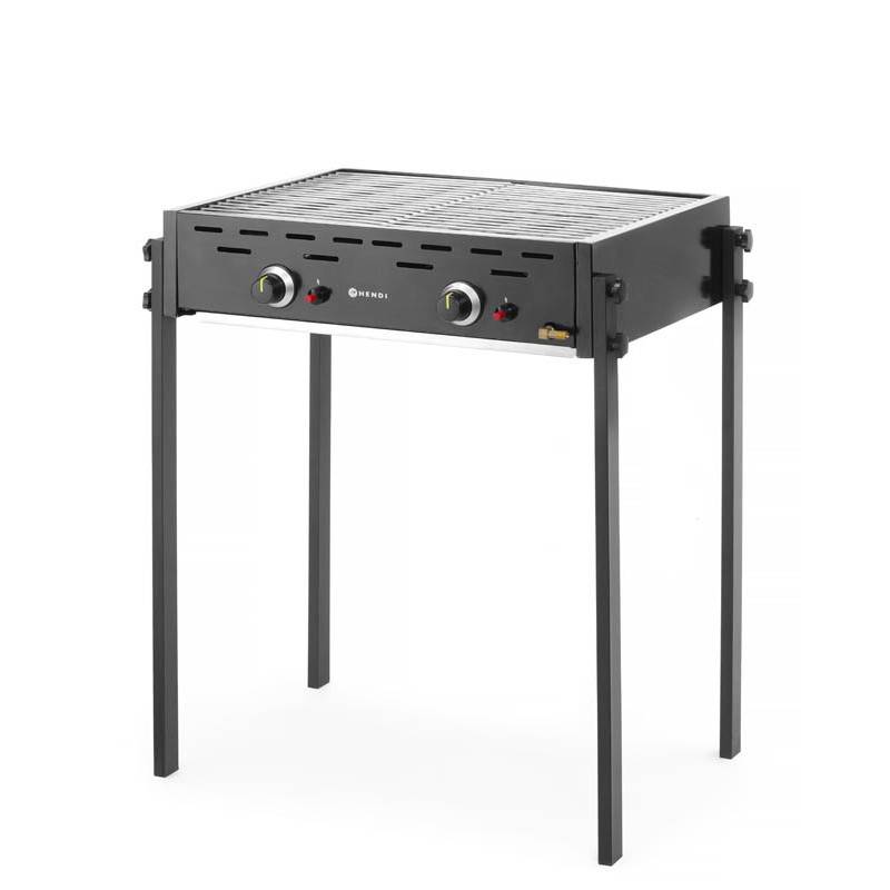 Gasolgrill "Roast-Master Pro Svart" för utomhusbruk, Hendi