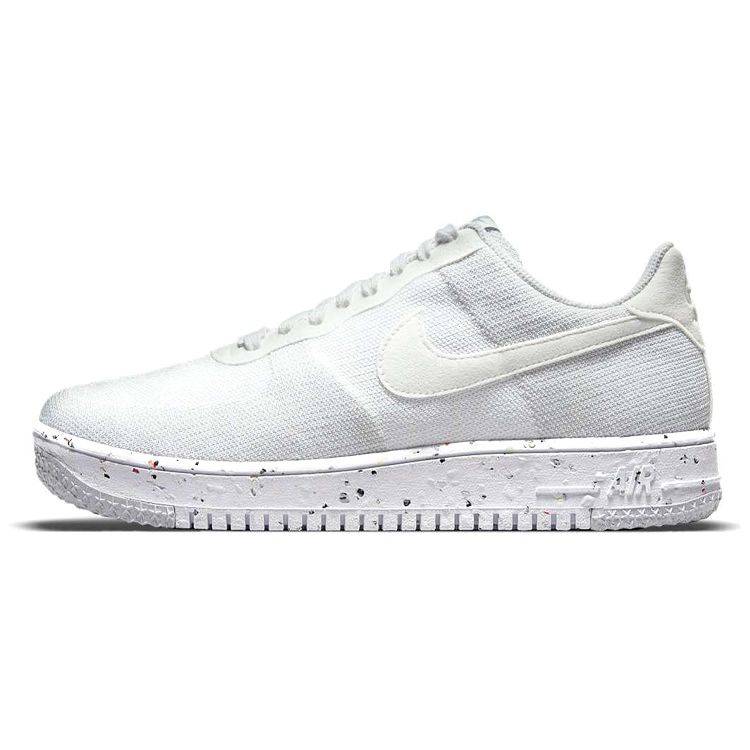 Nike Air Force 1 Crater Flyknit Vit Varggrå Herr Sneakers Segel DC4831-100 40