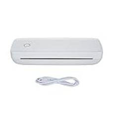 Mobil Skrivare, A4 Thermal Printer Klein Bluetooth Mini Printer Wireless för Resande Rucker för Kontor Hemma (Vit)