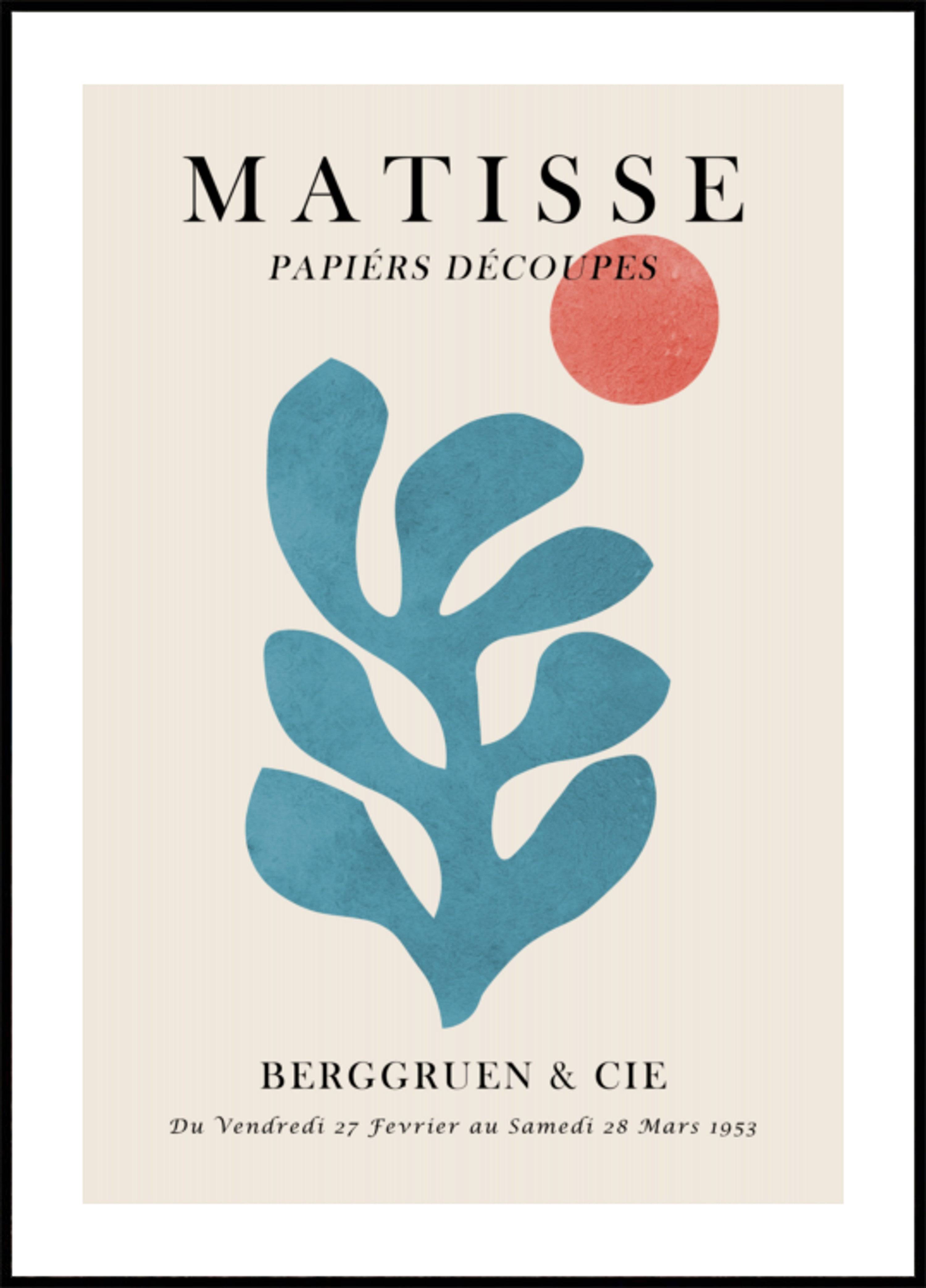 Blue Botanical Cutout (100x140) - Plakater > Usorterede værker