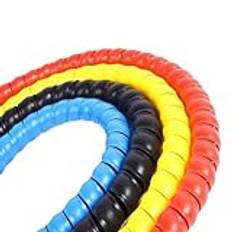 sladdskydd， 2 Meters 8mm to 16mm Cable Wire Protector Sleeve Flexible Tube Pipe Protection Winding Line Organizer Cover(White,12mm 2 Meters)