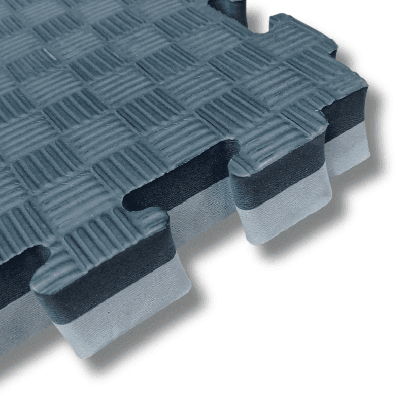 Muay Thai Training Mats - 2 Thickness Options (20mm & 40mm) - Dual Colour Choices: Reversible Blue/Red or Grey/Black - 40mm / Grey/Black
