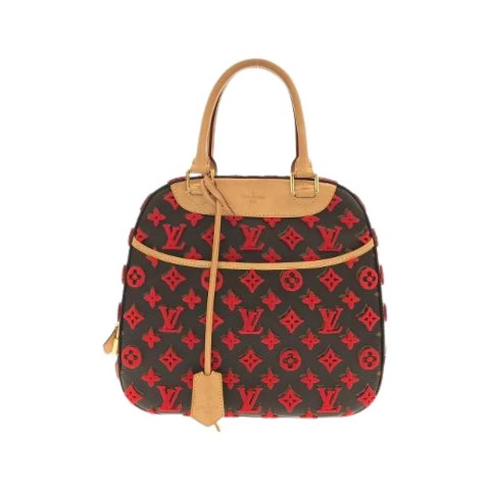 Louis Vuitton Vintage Pre-owned Monogram Veau Velours Taske - Vintage - Dame - Brun - ONE SIZE -