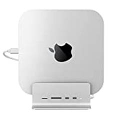 Minisopuru USB C-hubb för Mac Mini, Mac Mini Dock & Stand Stöd M.2 NVMe/SATA SSD, Mac Mini Hub med 2 USB C 10 Gbps Data, TF& SD, M.2 SSD (ingår inte) för 2018 och senare M1/M2 Mac Mini, etc.