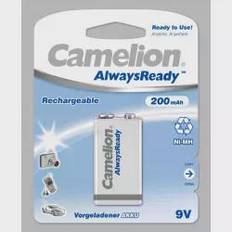 Camelion 9V/6HR61, 200 mAh, AlwaysReady Genopladelige batterier Ni-MH, 1 stk