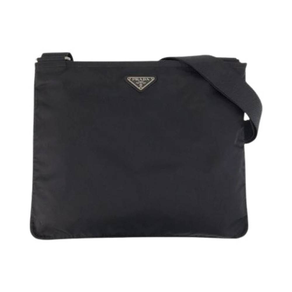 Prada Vintage Pre-owned Tessuto Nylon Skuldertaske - Vintage - Herre - Sort - ONE SIZE - Uld
