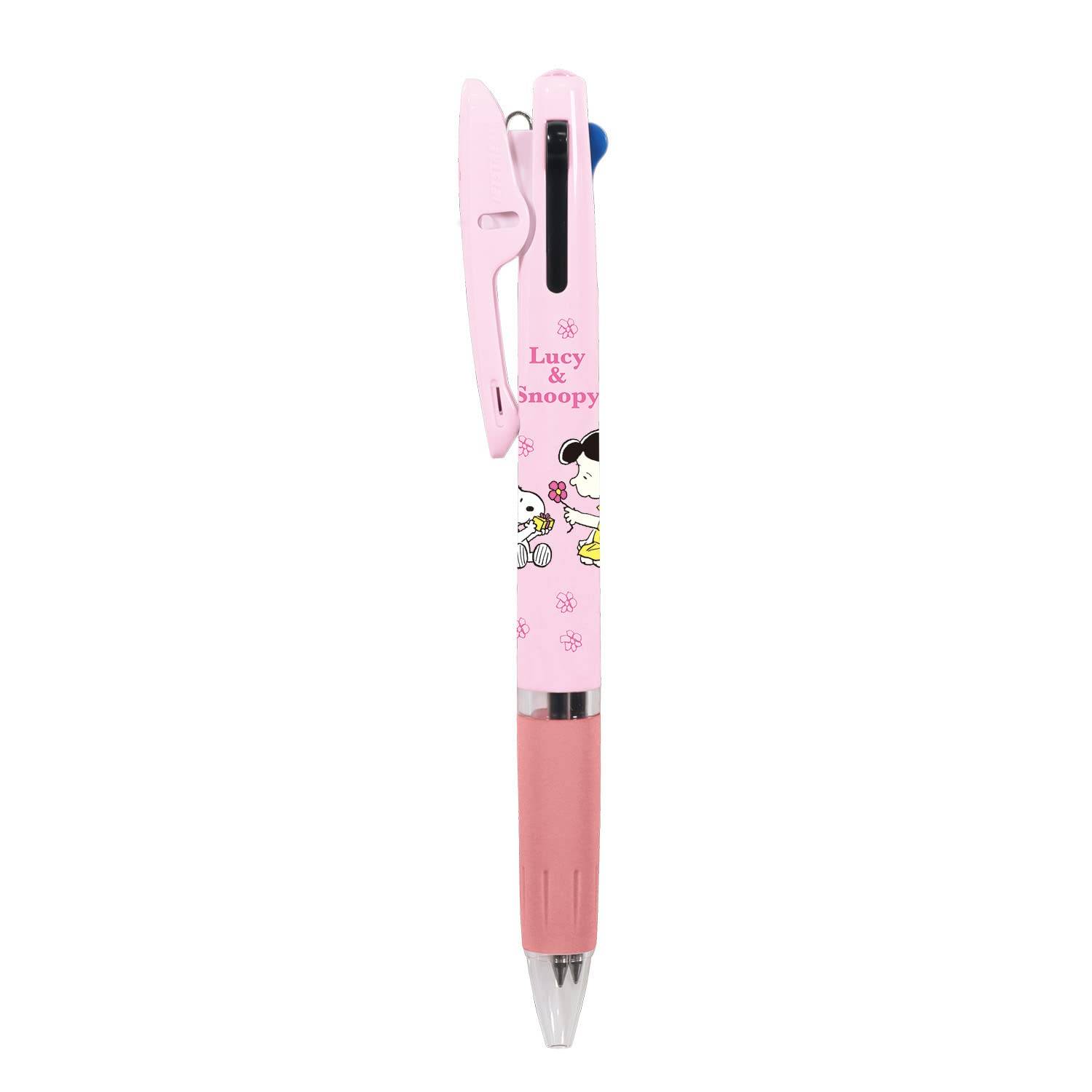 BSS Snoopy Ballpoint Pen Jetstream Pink ES401C 3-Color 0.5 rosa