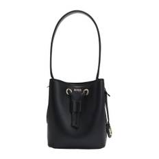 Hugo Boss, Taske, Dame, Sort, ONE SIZE, Uld, Liriel Mini Bucket Taske med Double B Monogram