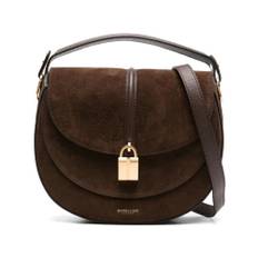 DeMellier, Taske, Dame, Brun, ONE SIZE, Uld, Brun Klap Skuldertaske
