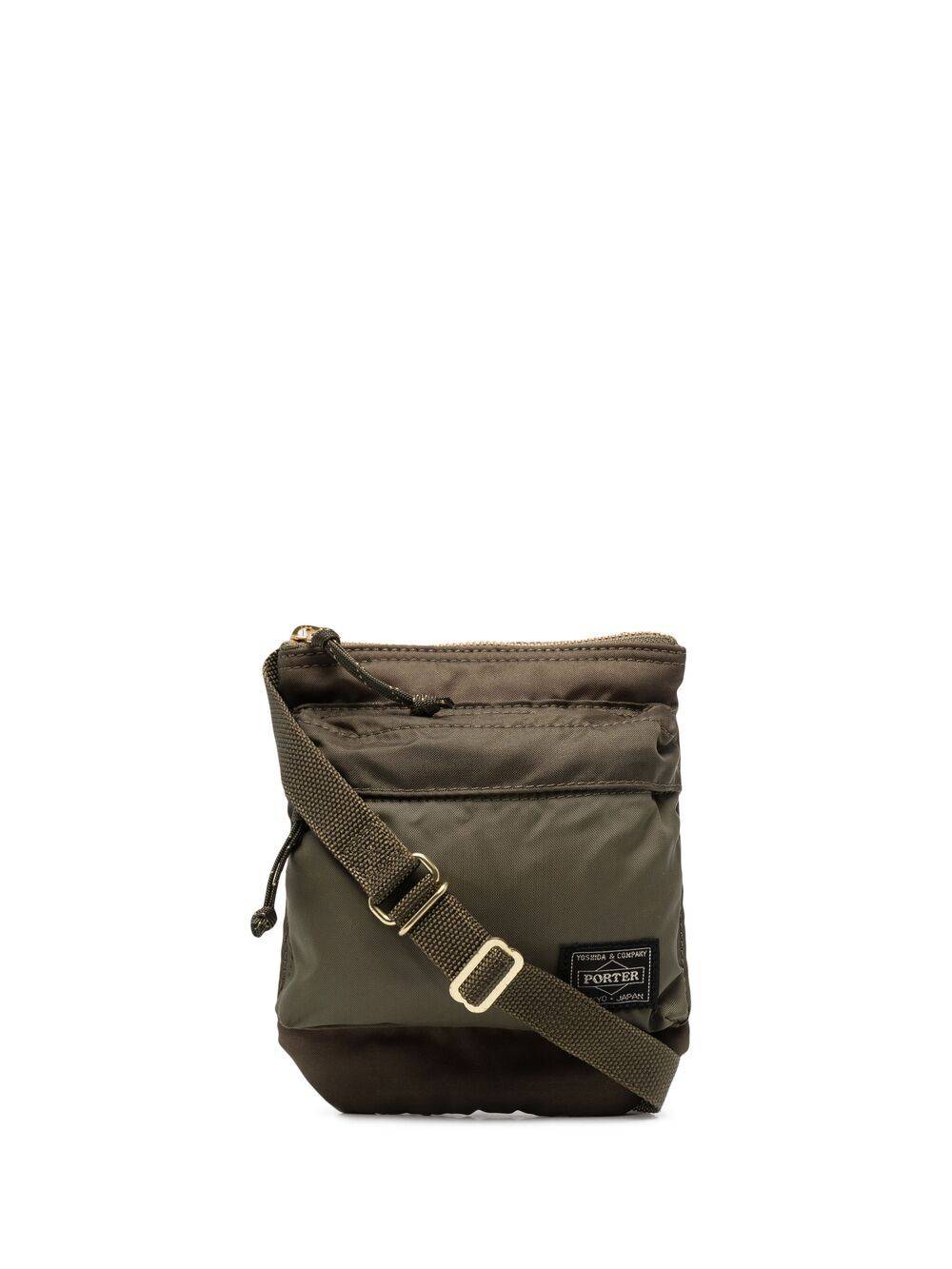 Porter-Yoshida & Co. - axelremsväska med logotypmärke - unisex - Tyg - OS - Grön